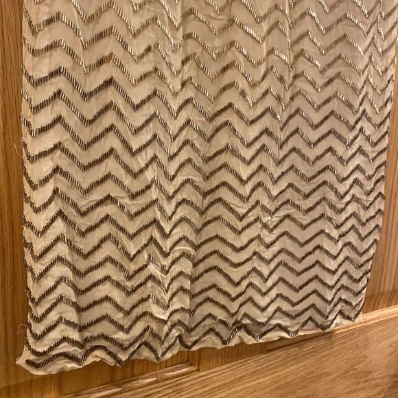 Alice+Olivia Midi Dress Nude/Silver/Gold - Picture 5 of 12